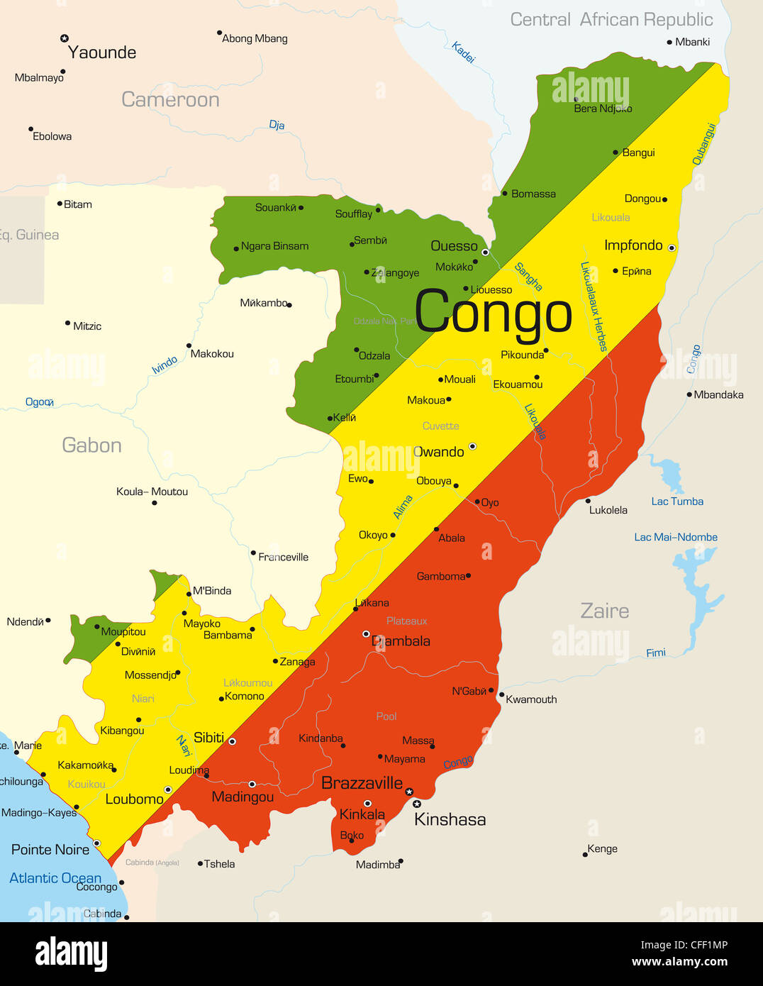 Printable Congo Map