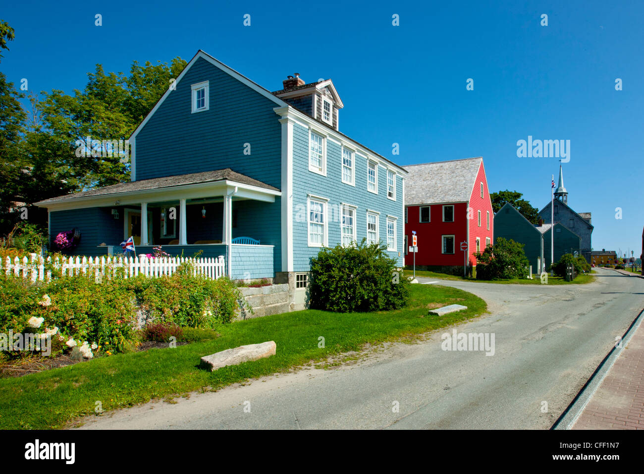 Shelburne historic waterfront district hires stock photography and