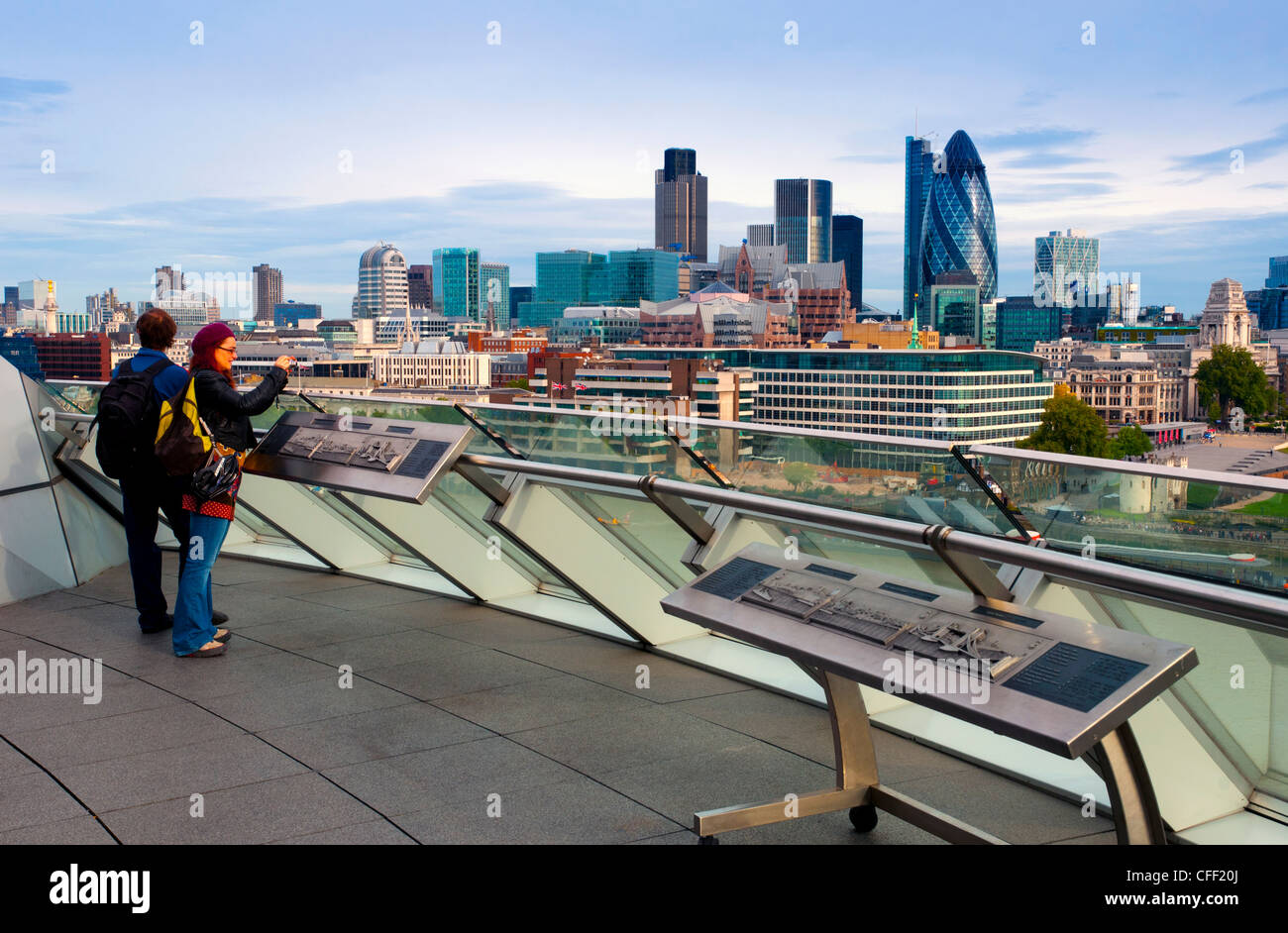 The City of London from City Hall, London, England, United Kingdom, Europe Stock Photo