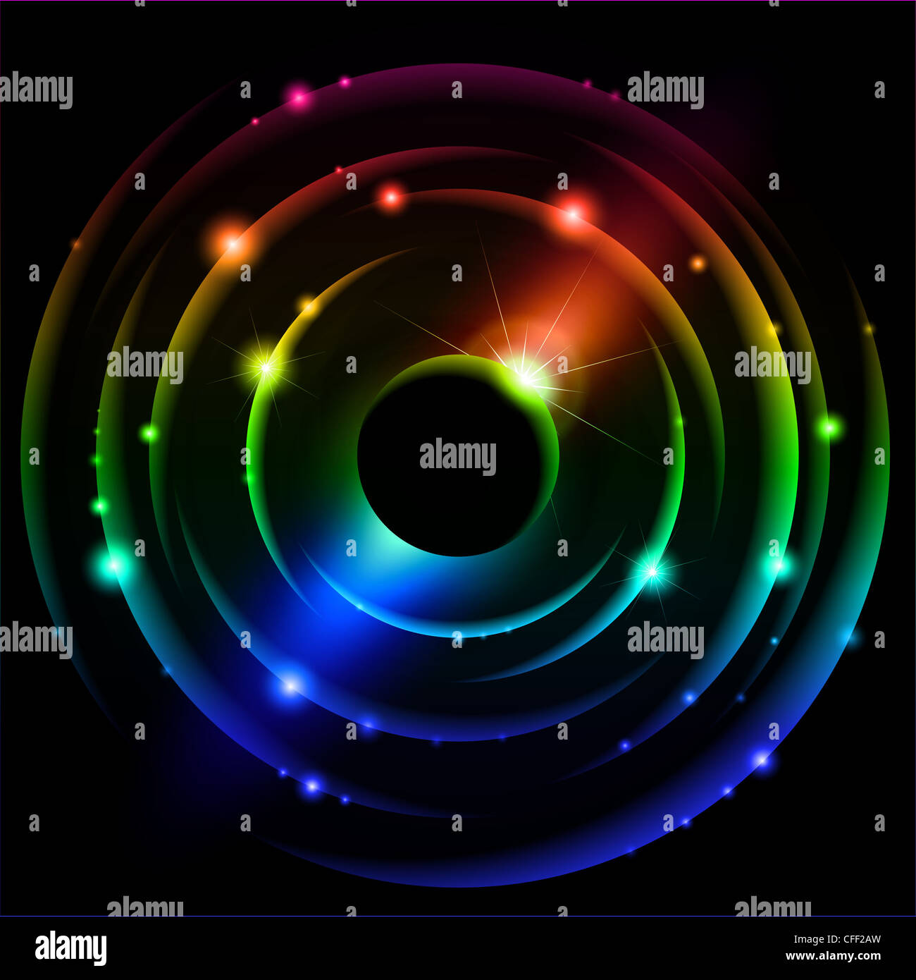 Abstract Solar system. illustration on black #4 Stock Photo - Alamy
