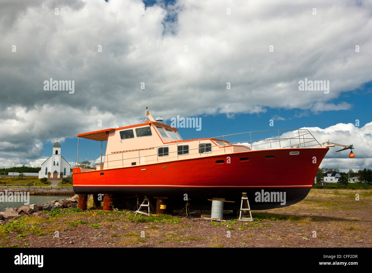 Petitdegrat, Isle Madame, Cape Breton, Nova Scotia, Canada Stock