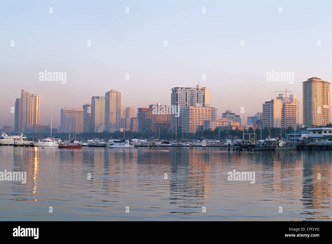 Philippines, Manila, Manila Bay and City Skyline Stock Photo Alamy