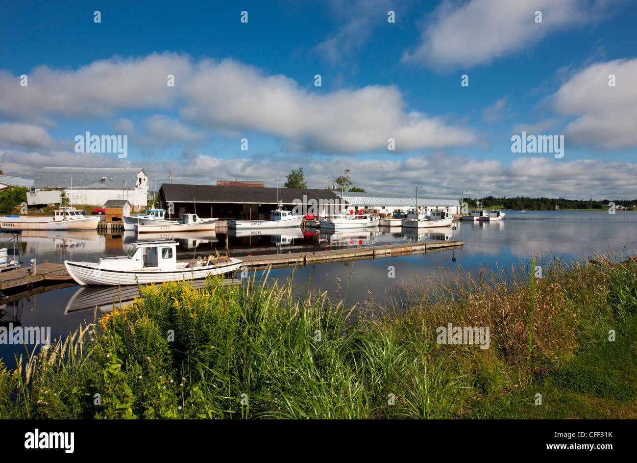 Marina, Murray Harbour, Prince Edward Island, Canada Stock Photo