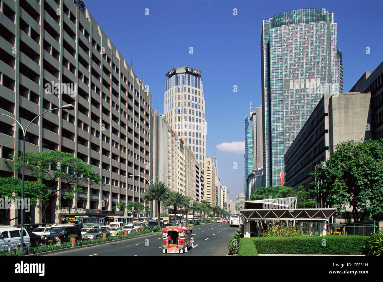 Philippines, Manila, Makati Business District Stock Photo Alamy