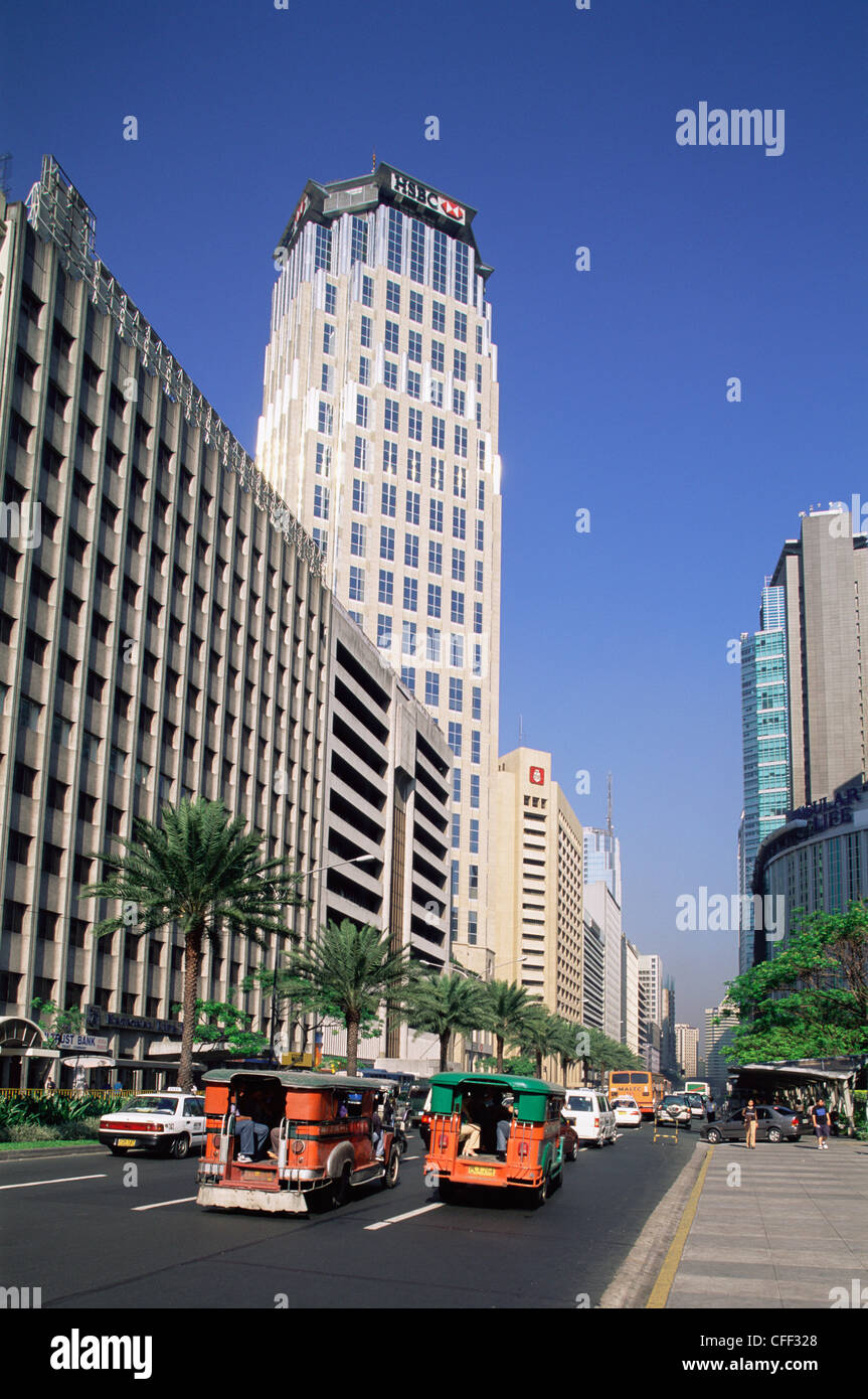 Philippines, Manila, Makati Business District Stock Photo Alamy