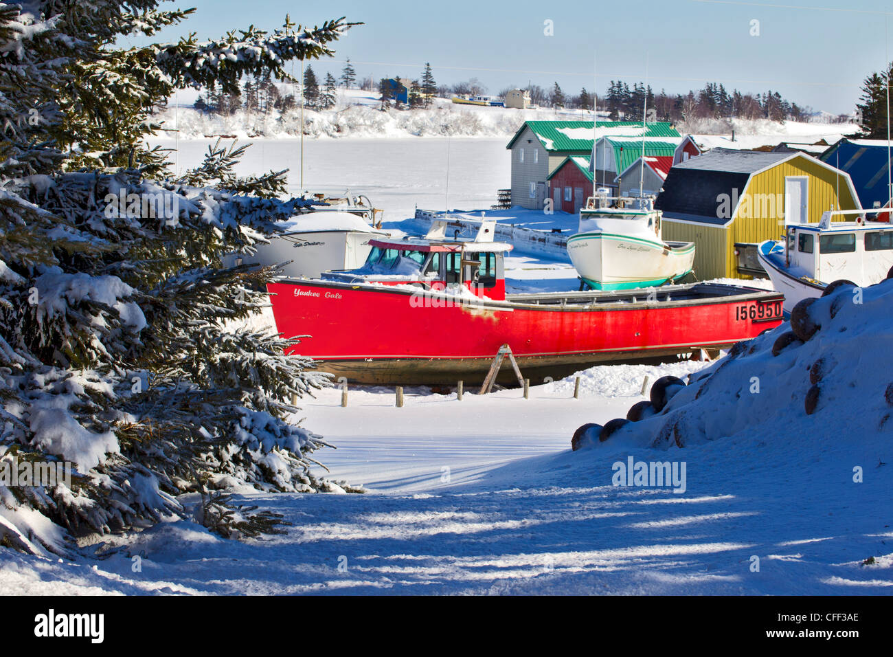 Multi coloured multi colored fishing boats hi-res stock photography and ...
