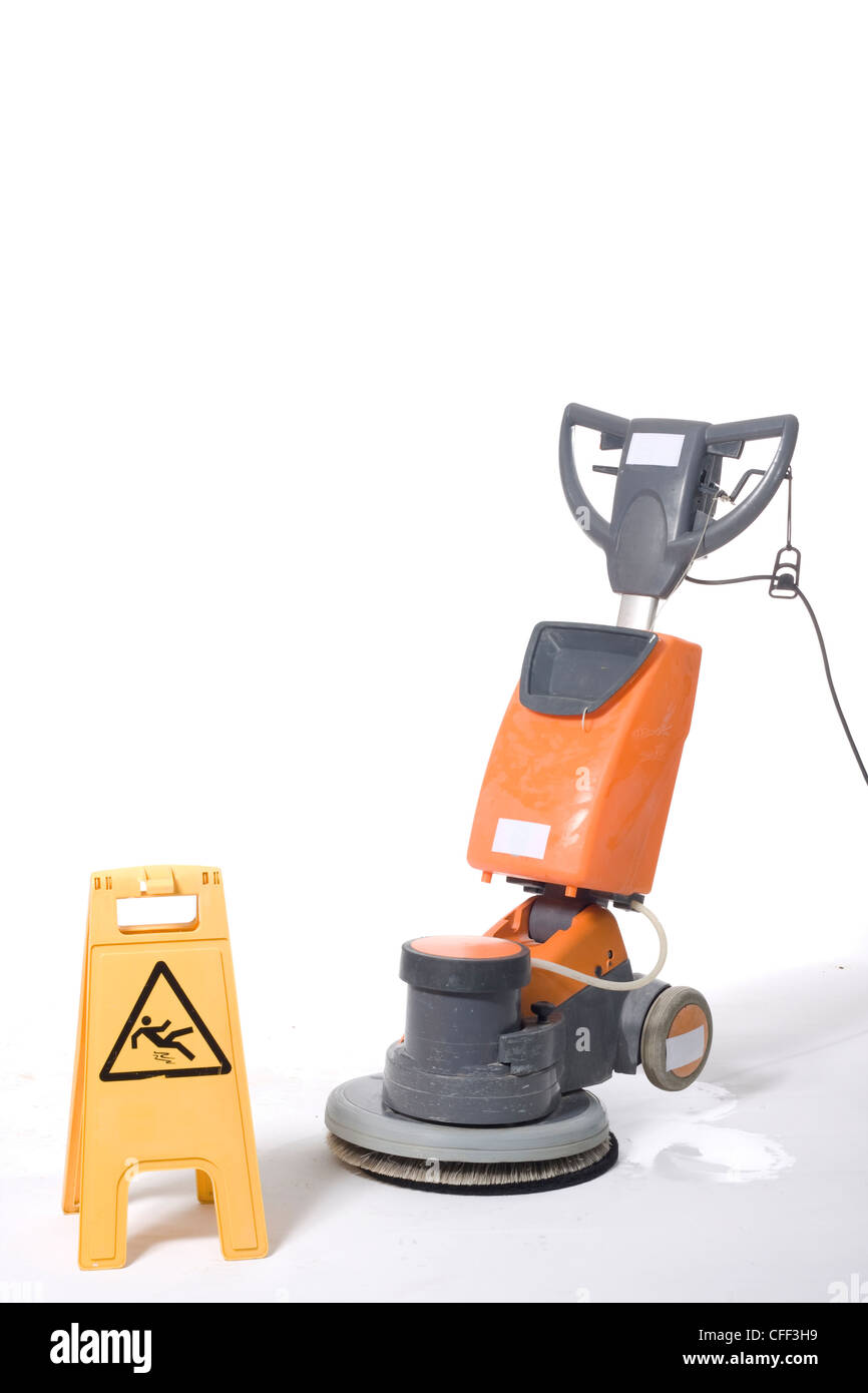 cleaning floor with machine Stock Photo Alamy