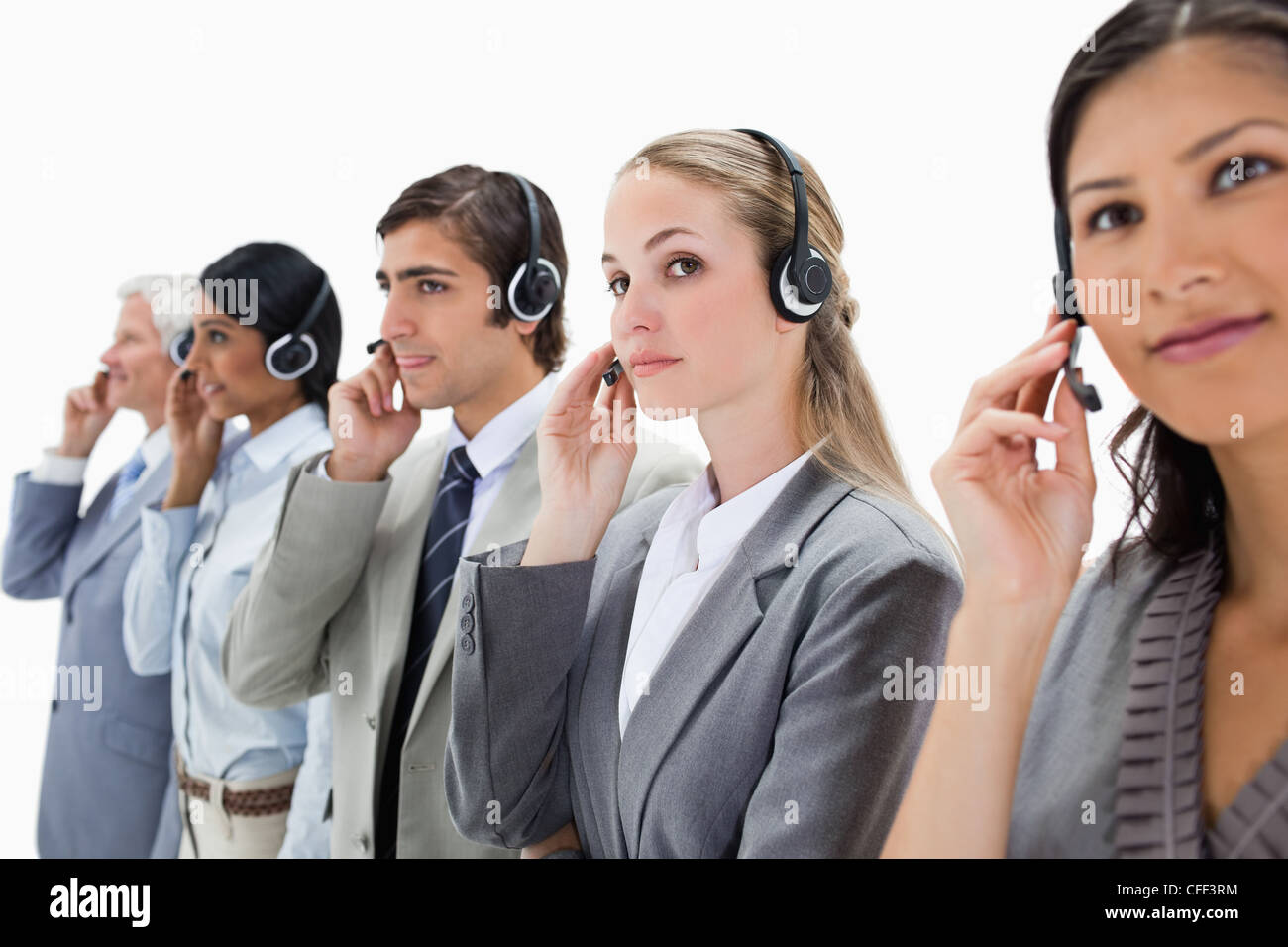 Professionals listening carefully Stock Photo