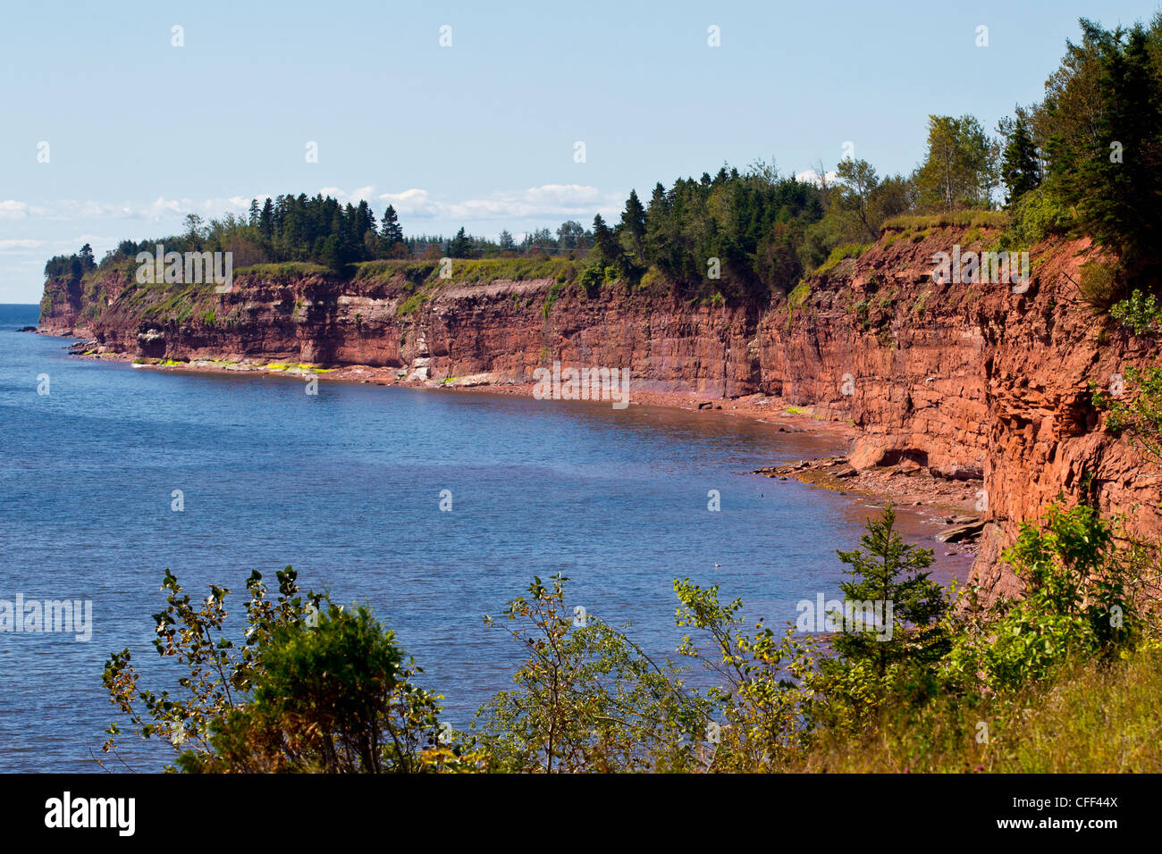 Coastline, Shigawake, Gaspé Penninsula, Quebec, Canada Stock Photo Alamy