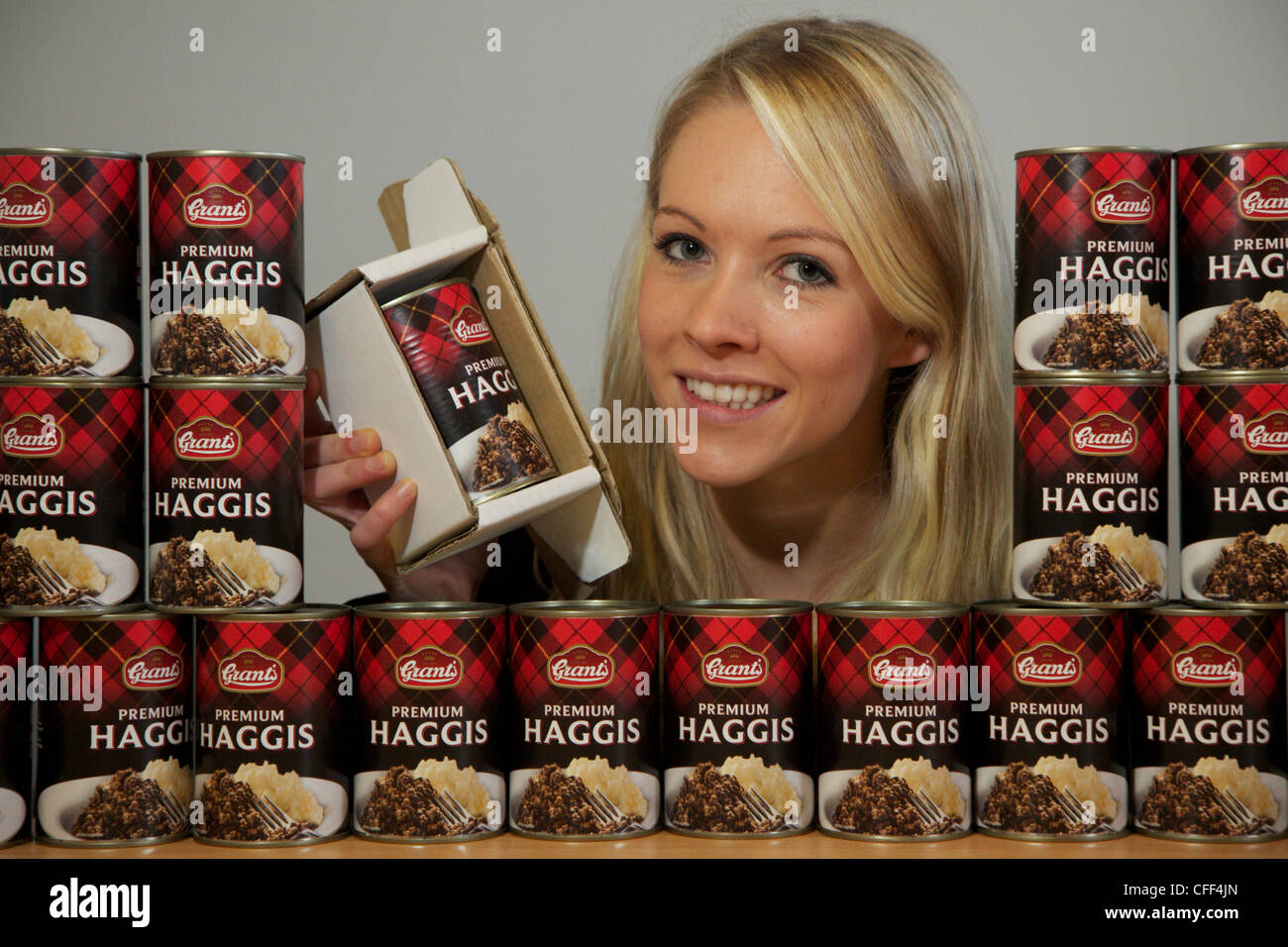 Claire Inglis, Sales and Marketing Executive with Grant's Foods Scotland Ltd Stock Photo