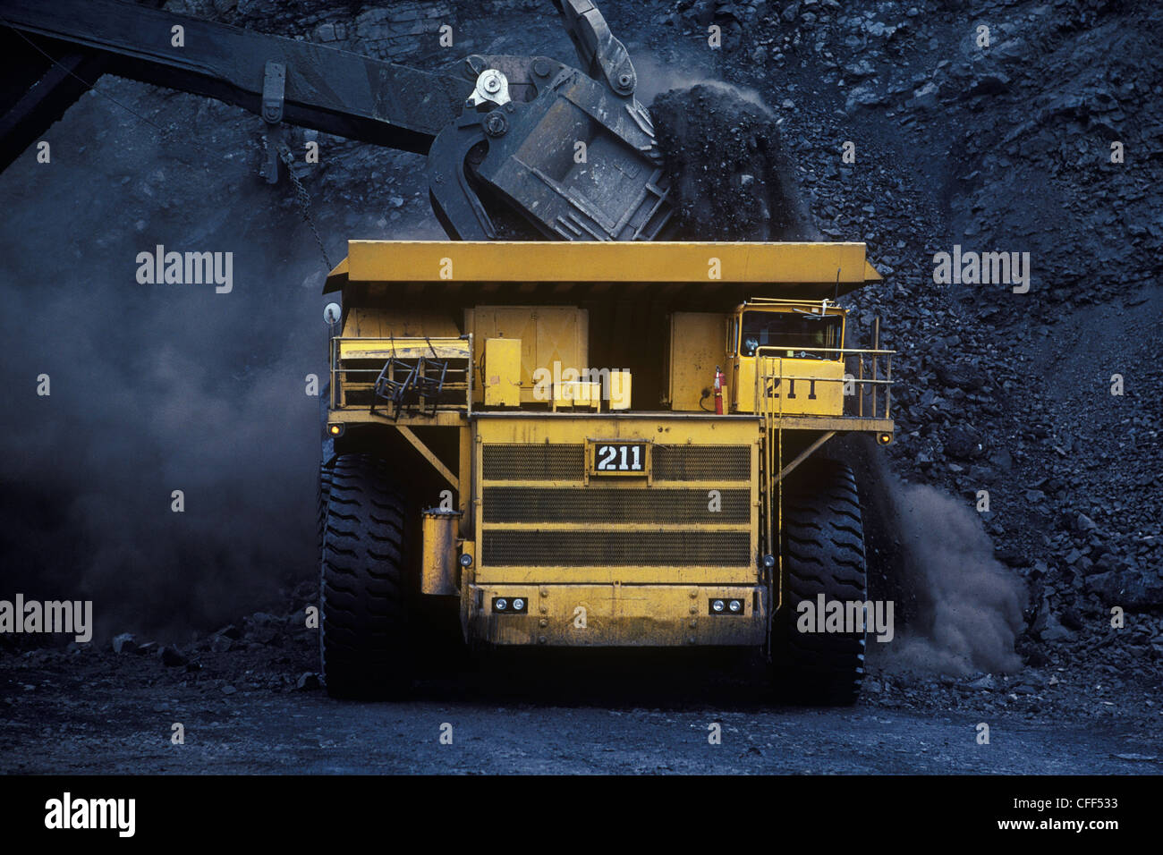 Mining industry at work, British Columbia, Canada. Stock Photo