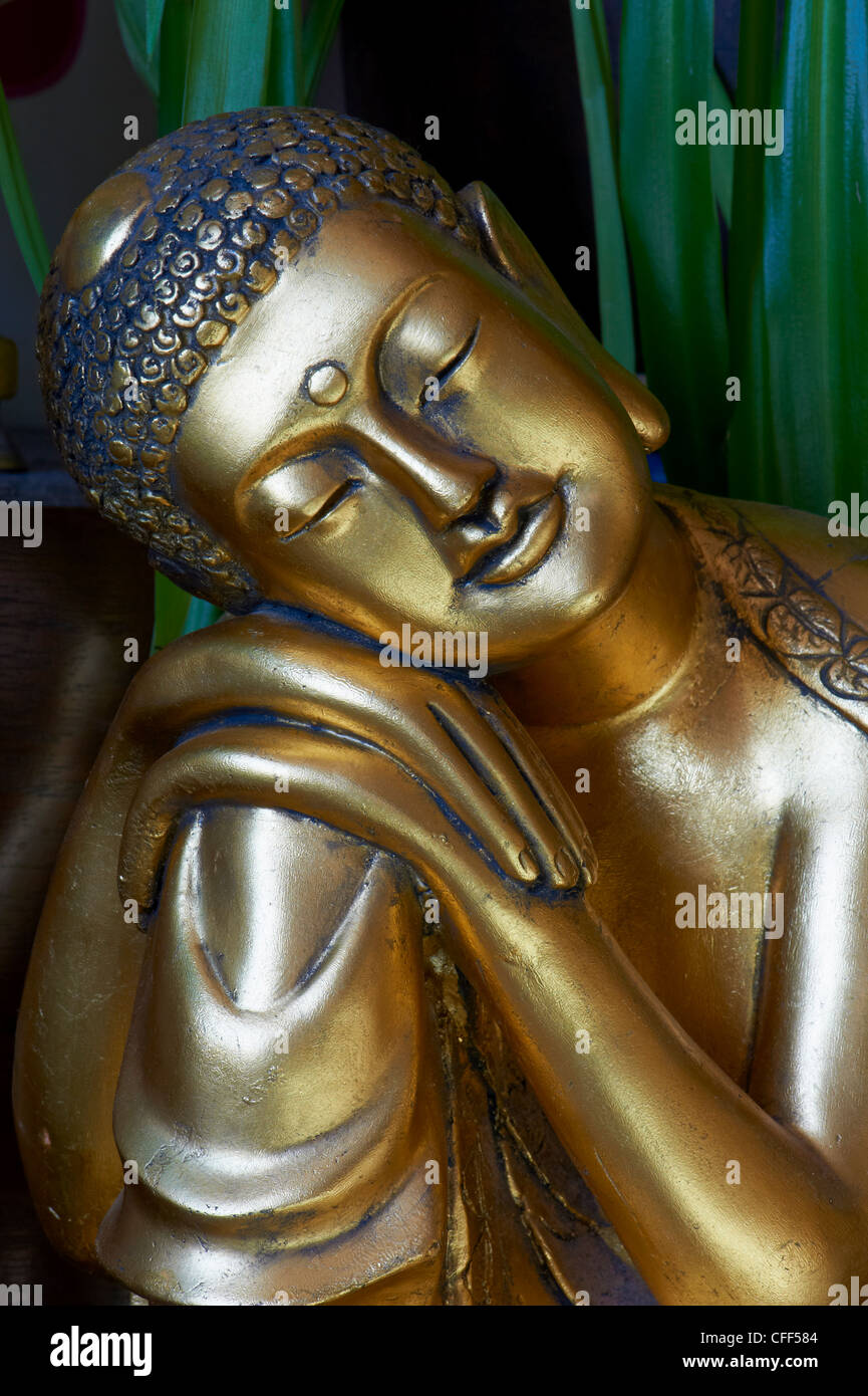 Head of Buddha statue, Bangkok, Thailand, Southeast Asia, Asia Stock Photo