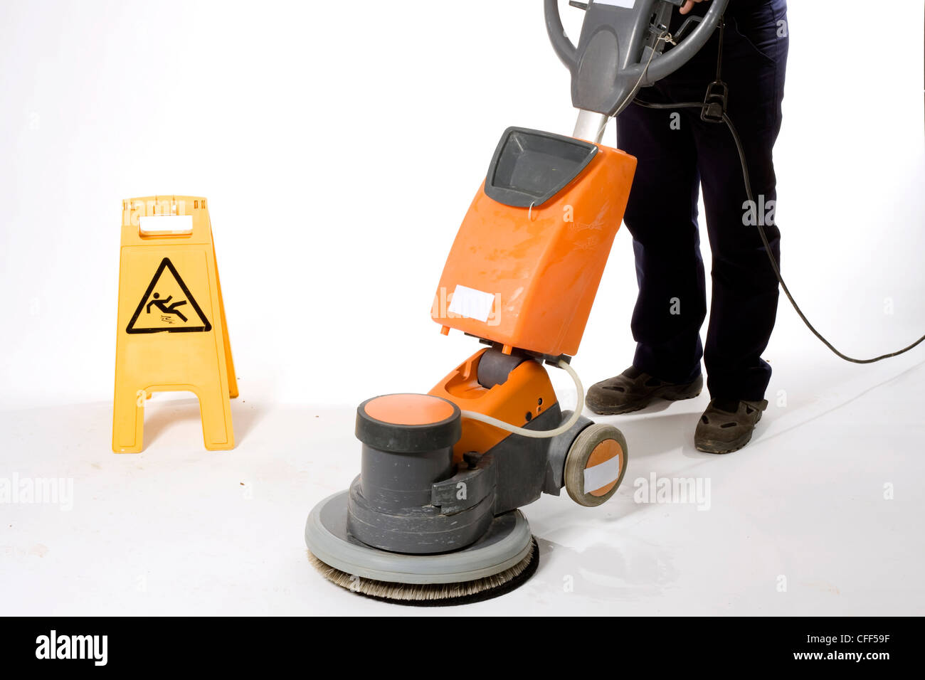 cleaning floor with machine Stock Photo Alamy