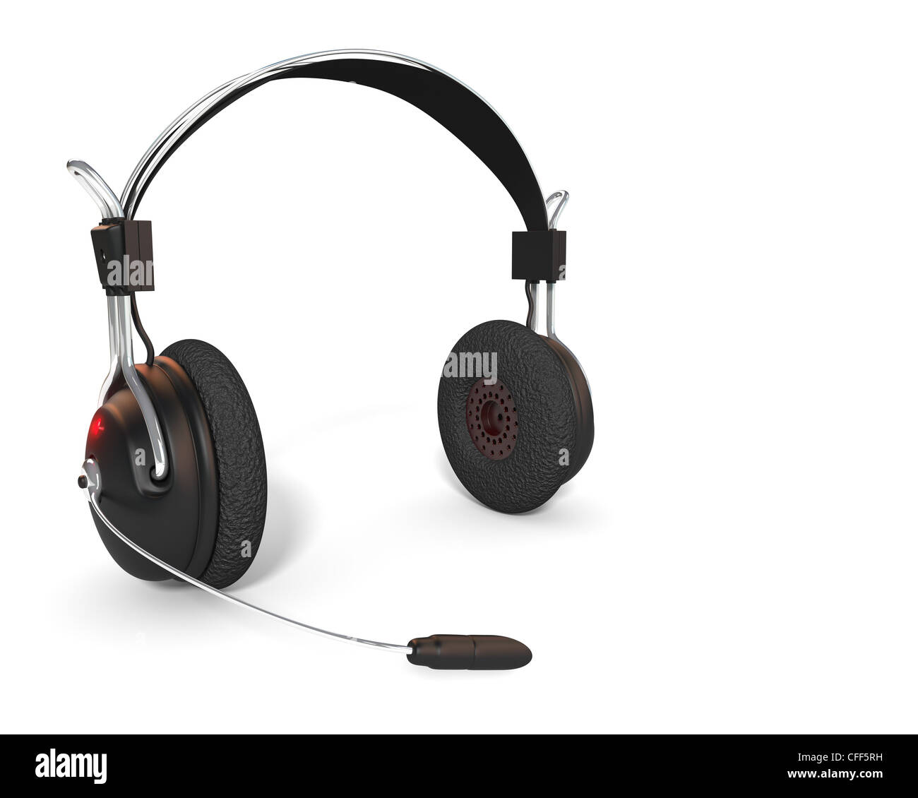 Headphones on a white background, 3d render Stock Photo - Alamy