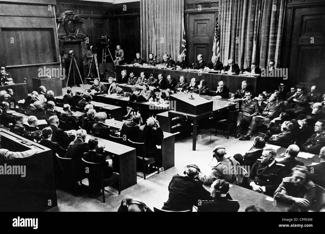 Nuremberg trial,1946 Stock Photo