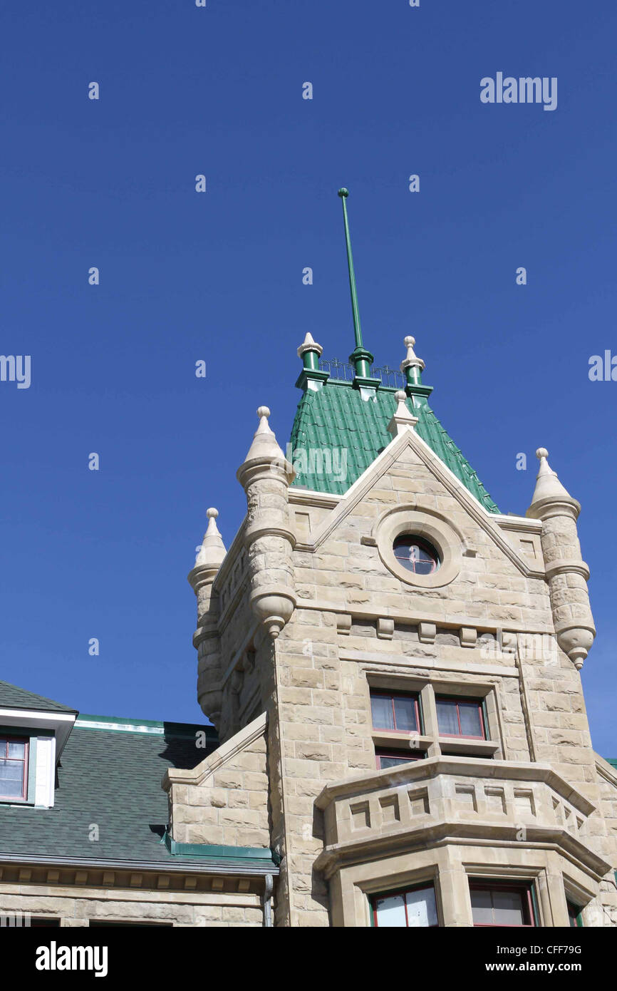 Old sandstone school building in downtown Calgary, Alberta, Canada