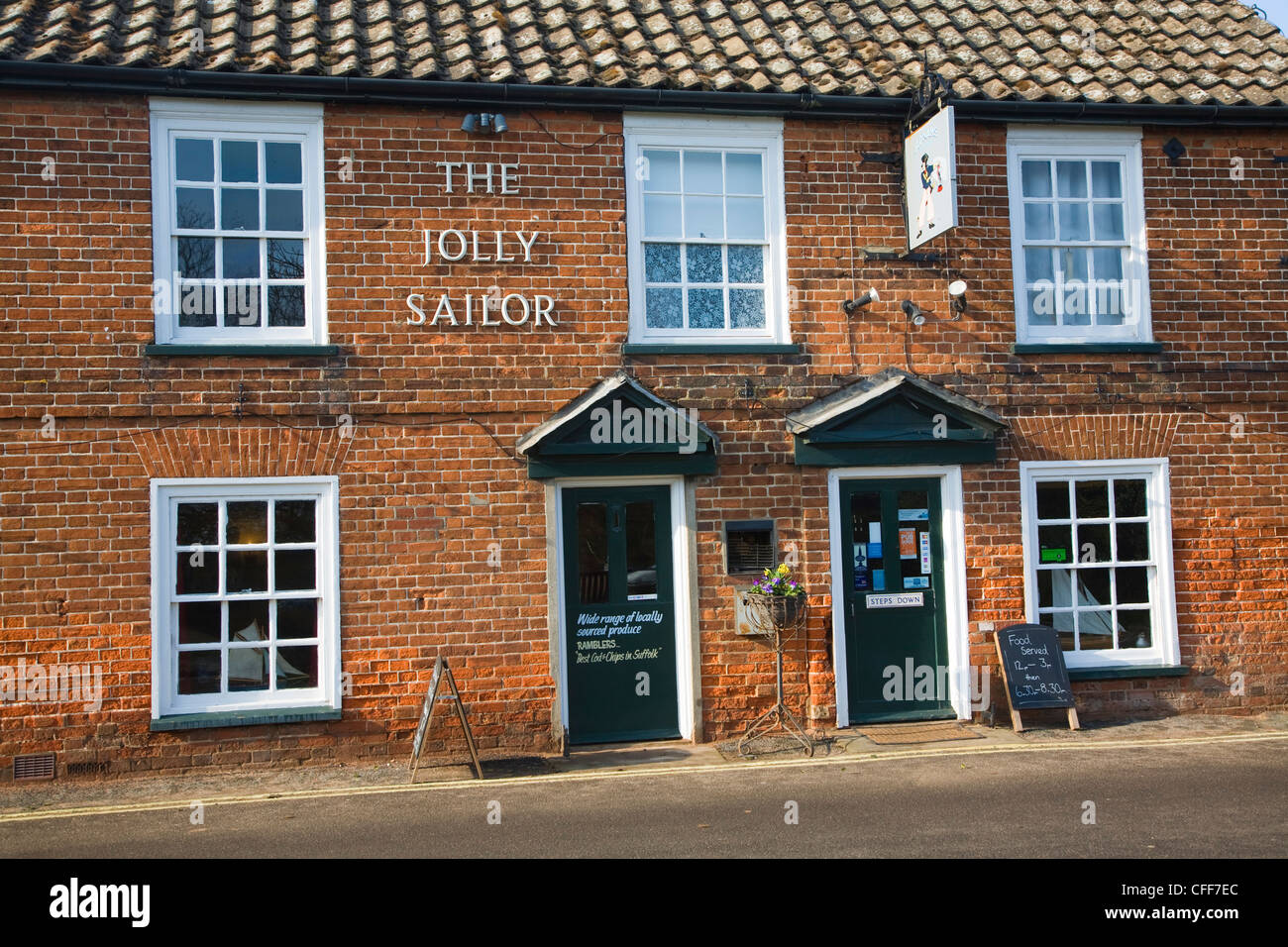 Jolly Sailor pub Orford Suffolk England Stock Photo