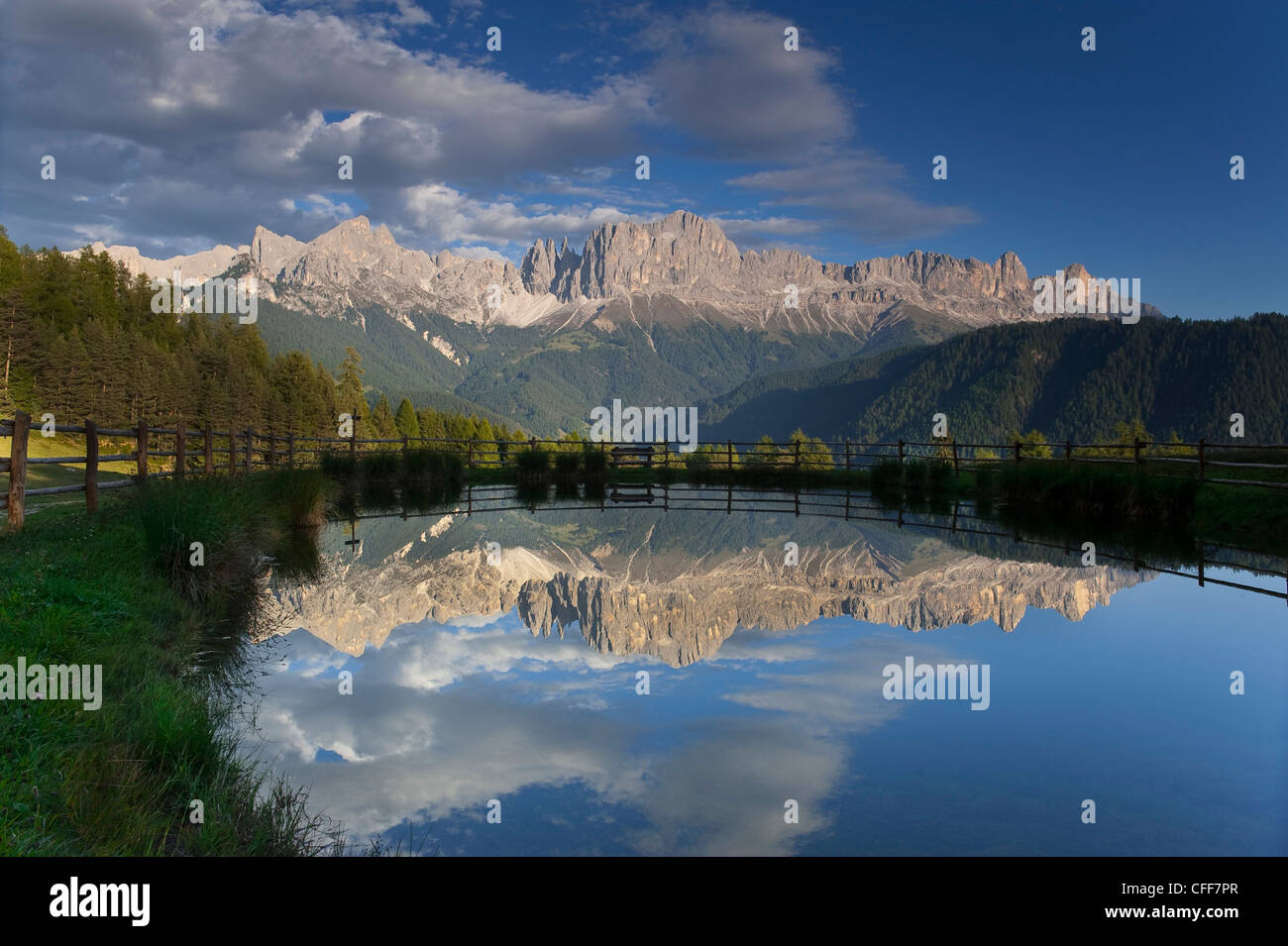 Wuhn Weiher, Tierser Valley, Eisack Valley, Alto Adige, South Tyrol, Italy Stock Photo