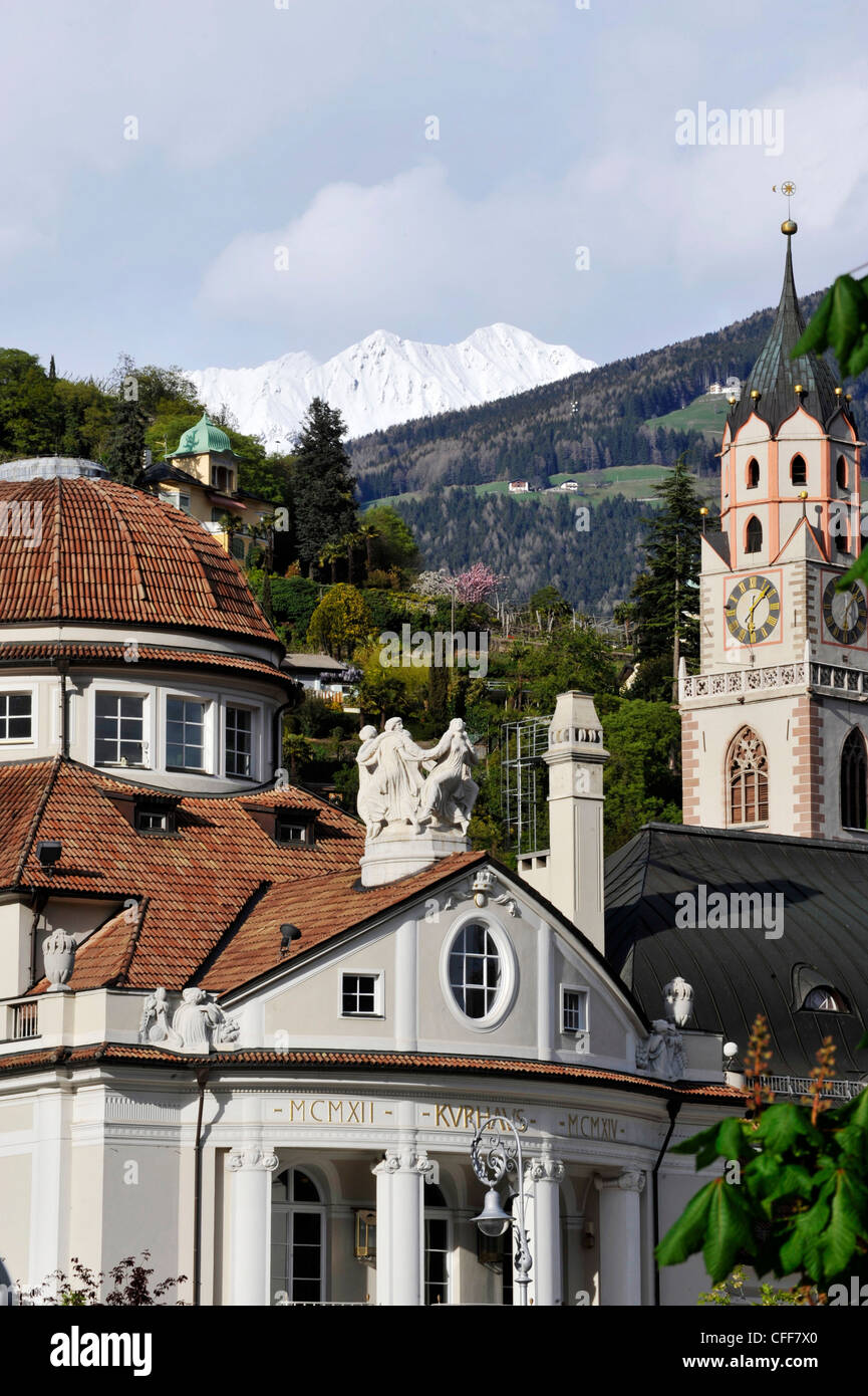 Spa town Meran, Alto Adige, South Tyrol, Italy Stock Photo