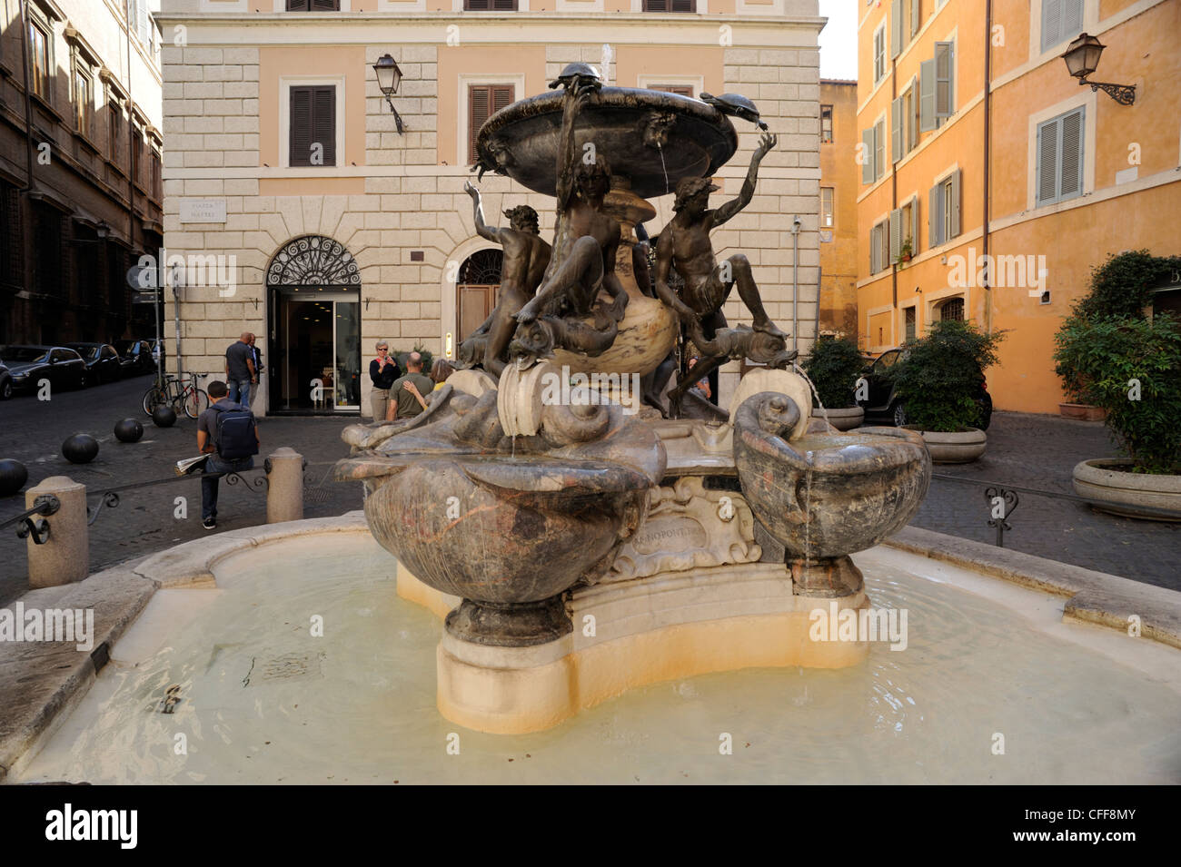 Tortoise Rome Fountain of the tortoises hi-res stock photography and images - Alamy