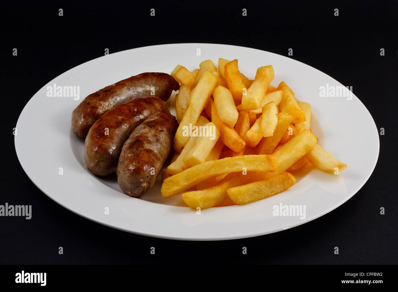 Sausage And Chips High Resolution Stock Photography and Images Alamy