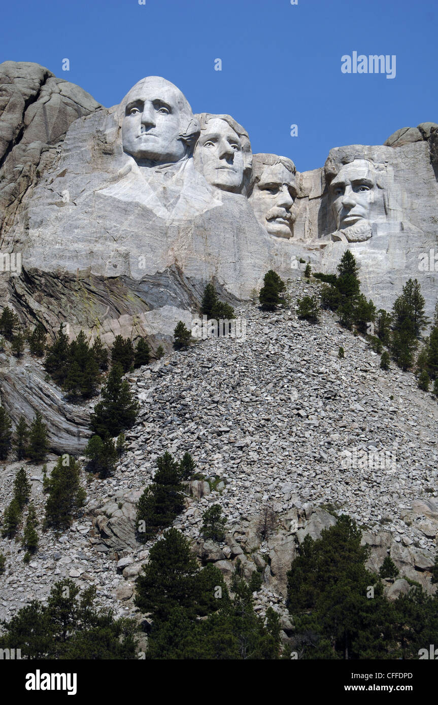 USA. Mount Rushmore National Memorial. Heads of the United States's