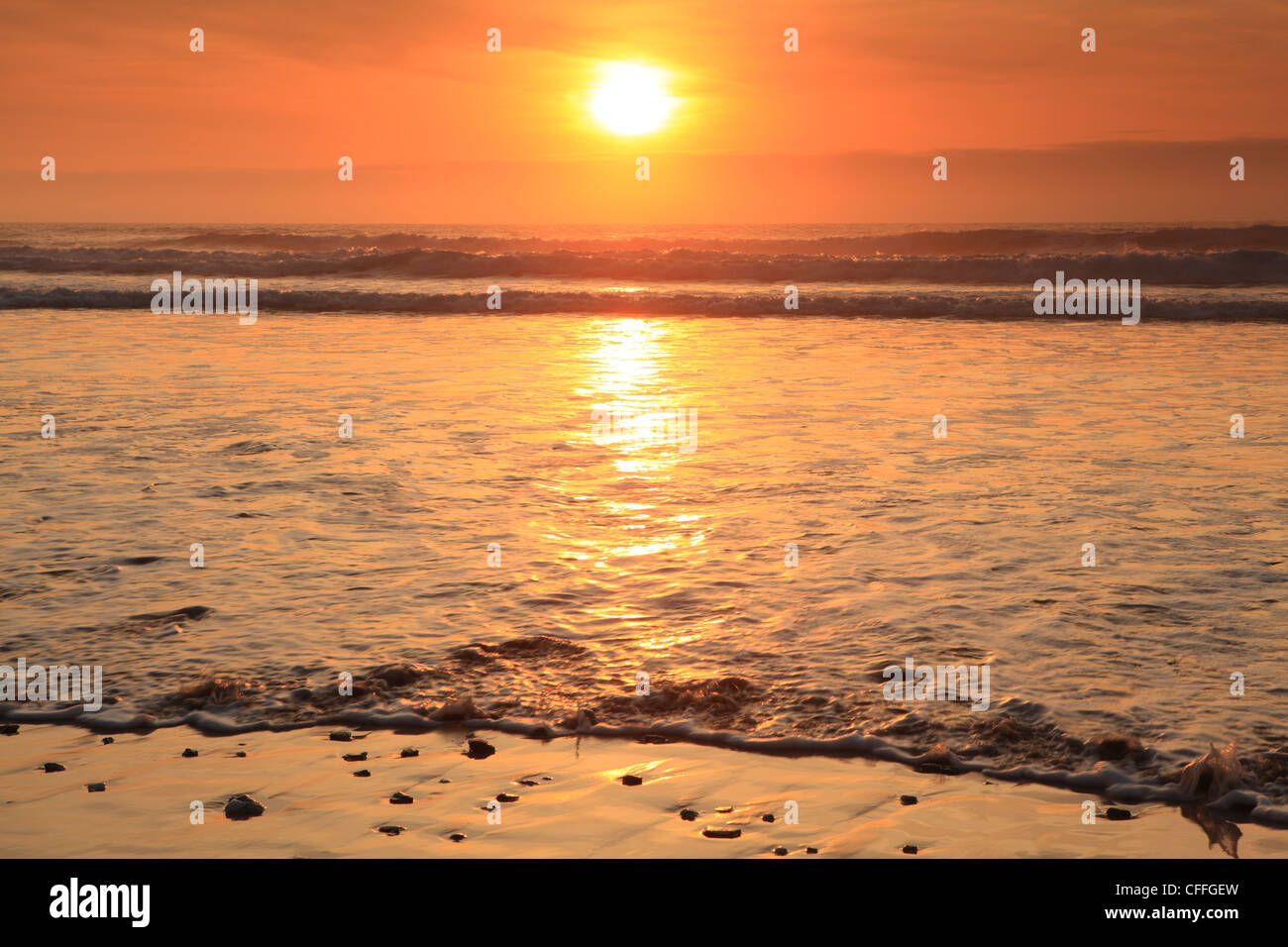 Watergate Bay, near Newquay, North Cornwall, England, UK Stock Photo
