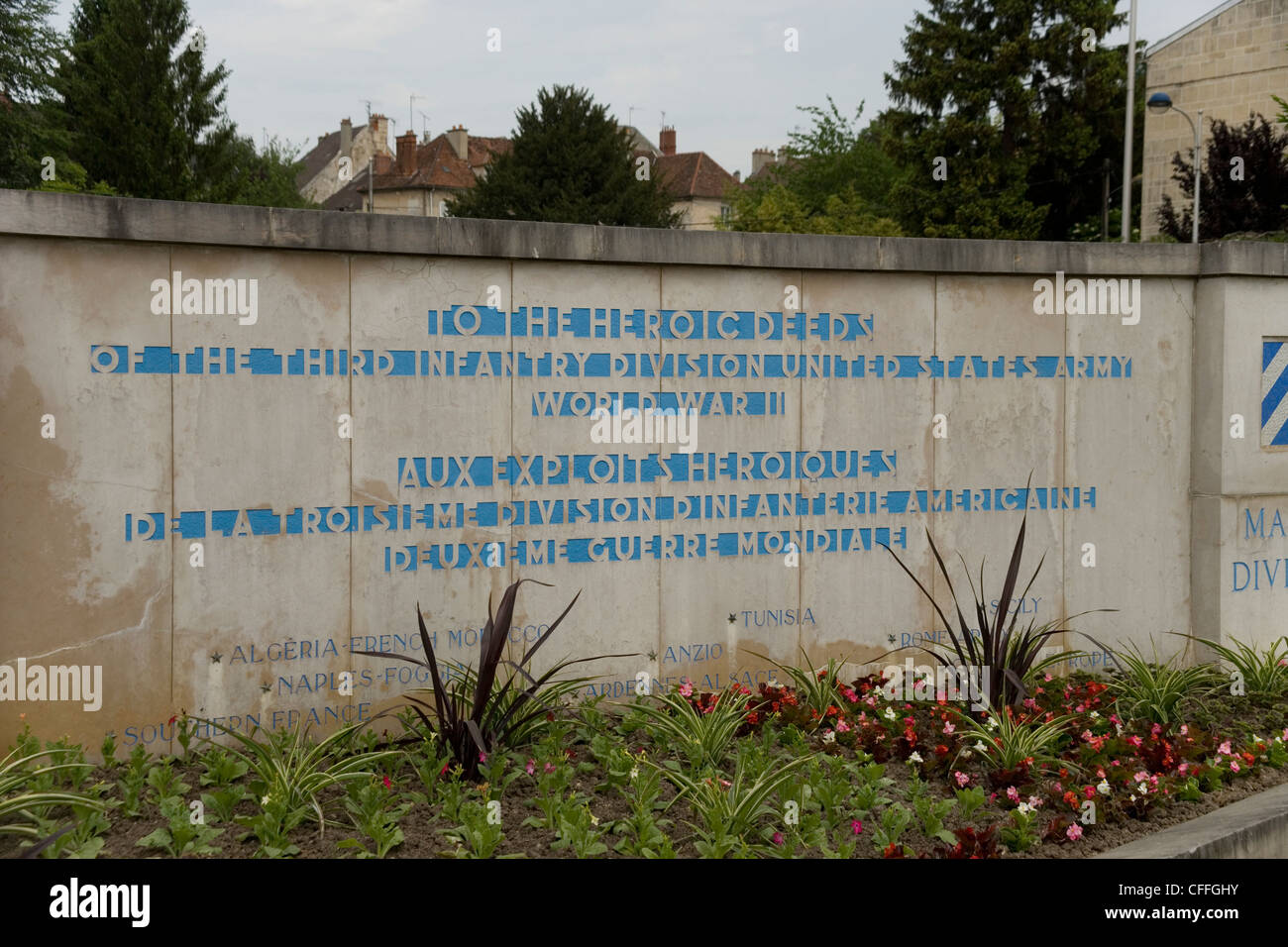 Memorial to the American Third Division in World War One in Chateau ...