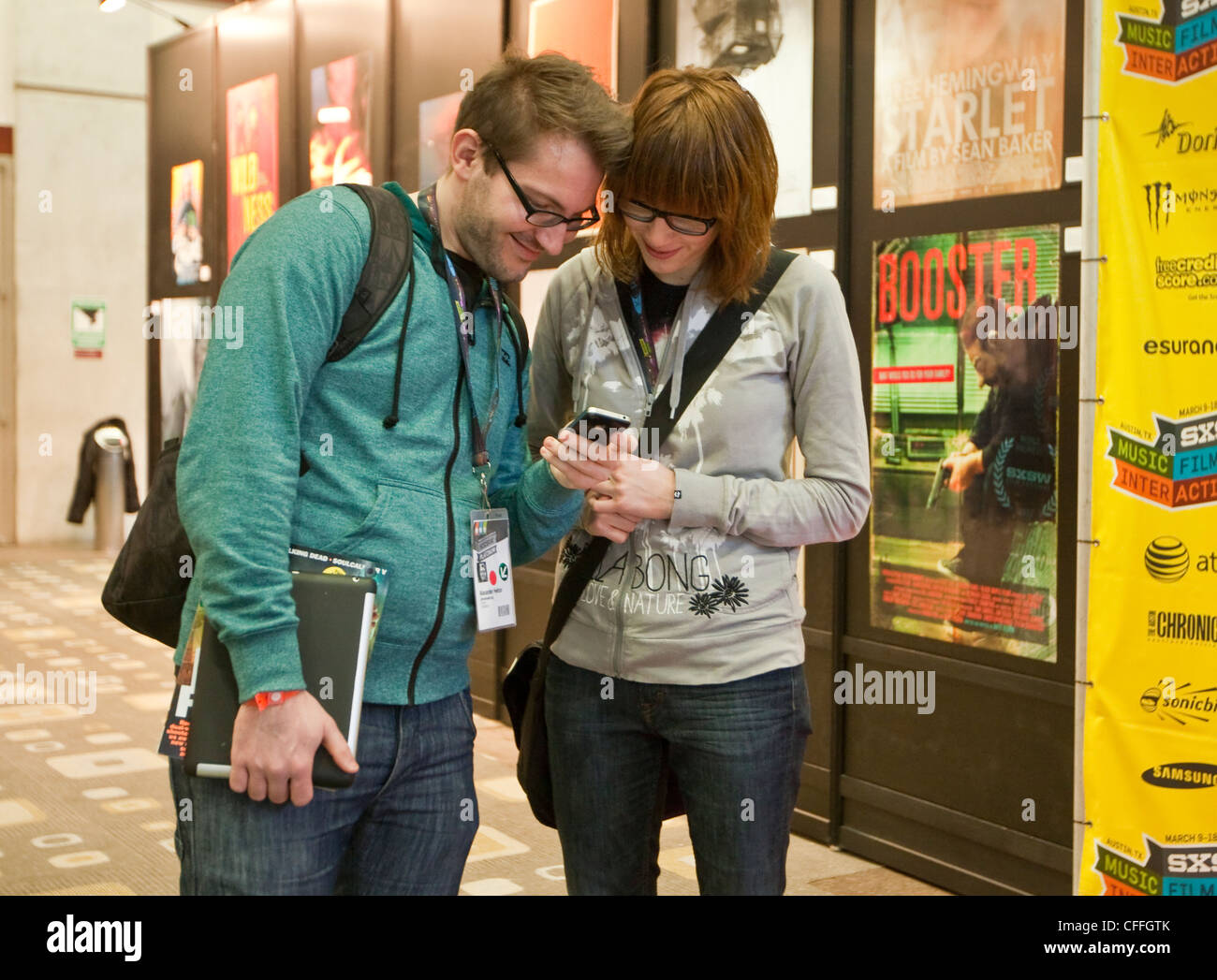March 12th, 2012 Austin, Texas : SXSW Interactive convention draws thousands of tech-savvy attendees. Stock Photo