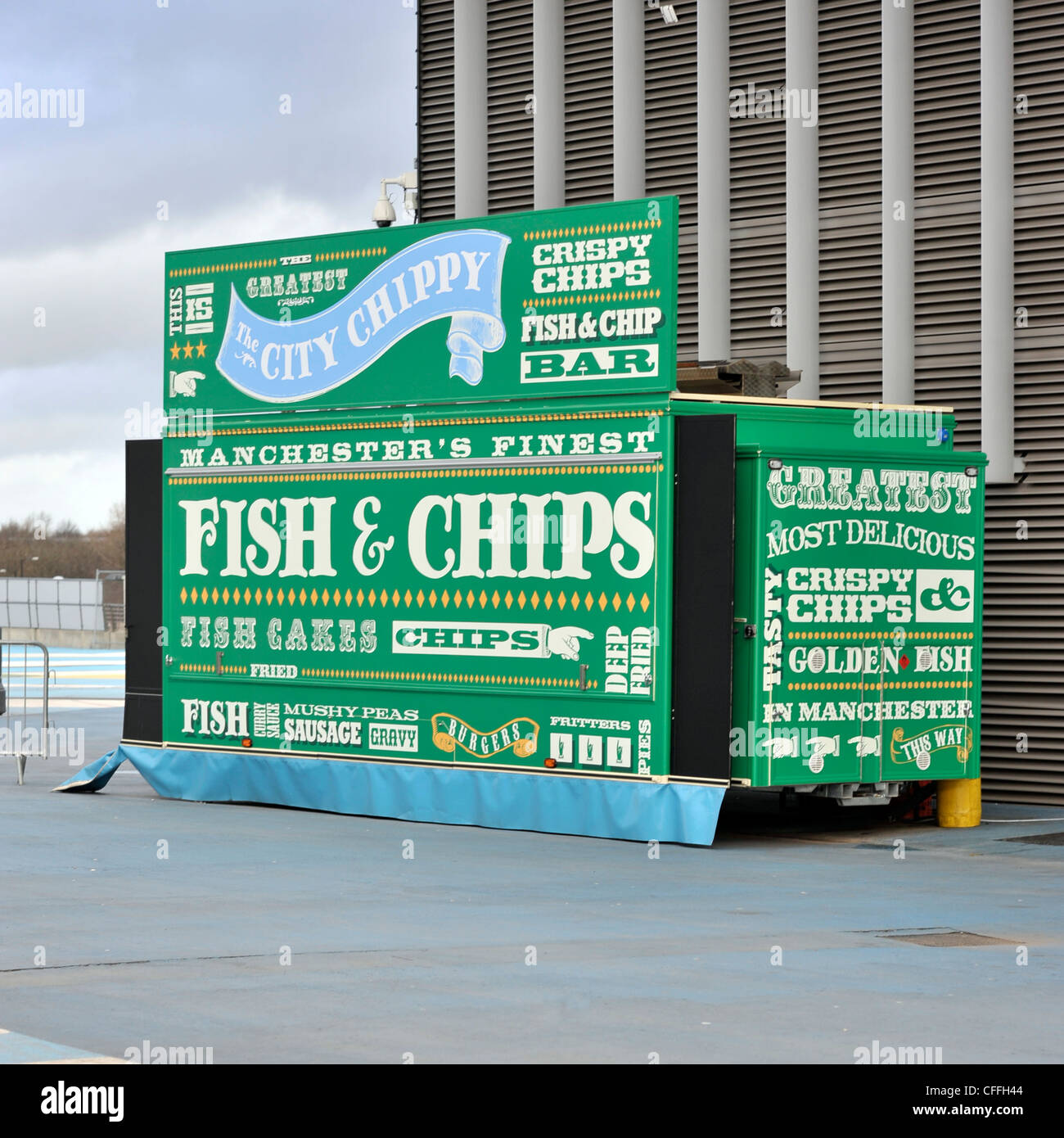 fish and chips van Stock Photo Alamy