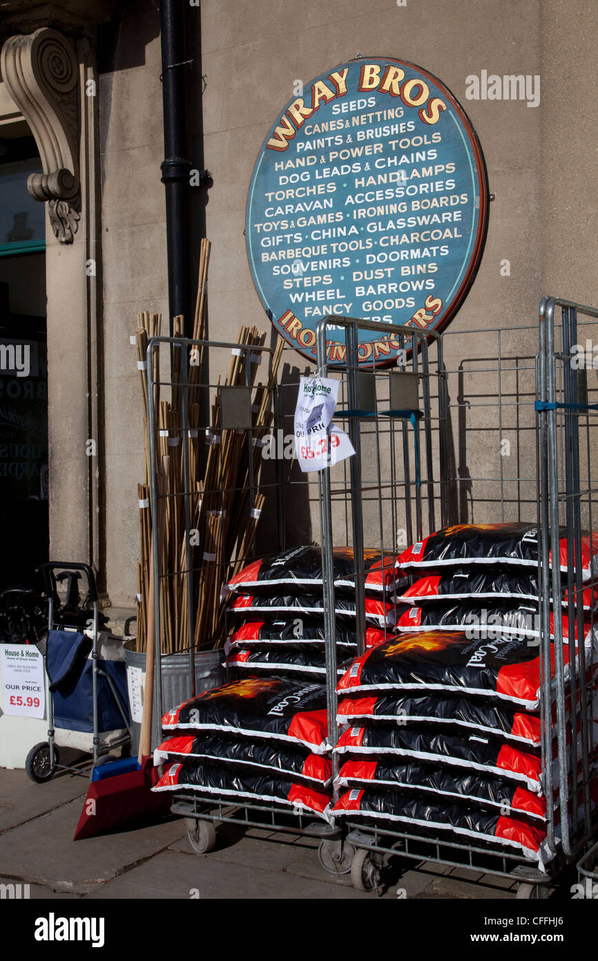 Wray Bros Hardware Shop and Sign in Leyburn, Wensleydale, North Yorkshire, UK Stock Photo Alamy