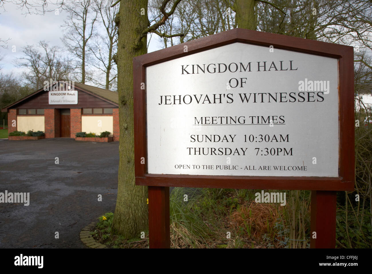 kingdom hall of the jehovah's witnesses antrim county antrim northern ireland uk Stock Photo