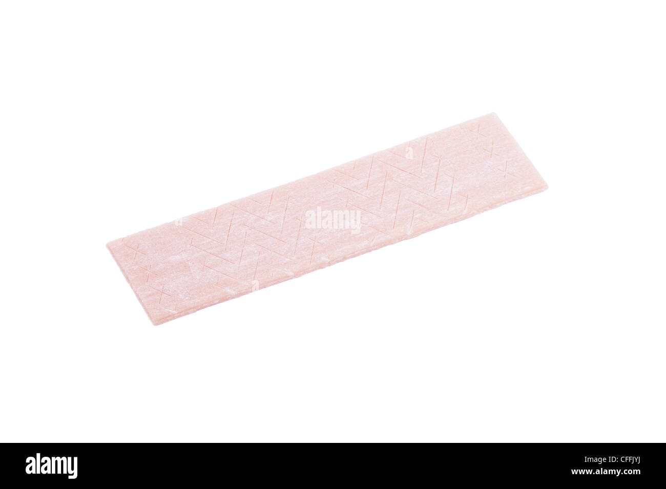 A stick of Wrigley's Chewing Gum on a white background Stock Photo
