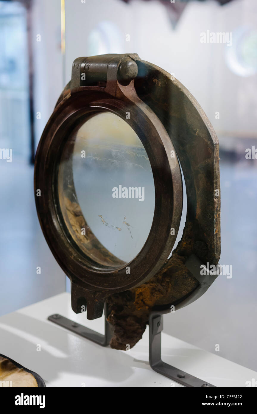 Porthole From 3rd Class Cabin Of Titanic Recovered From The Wreck