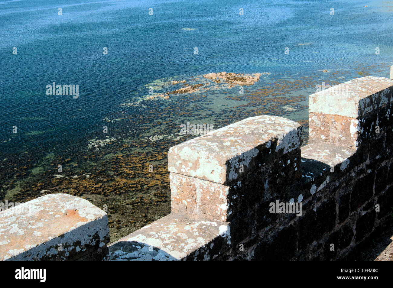 culzean castle ayrshire sea view overlooking the ramparts Stock Photo Alamy