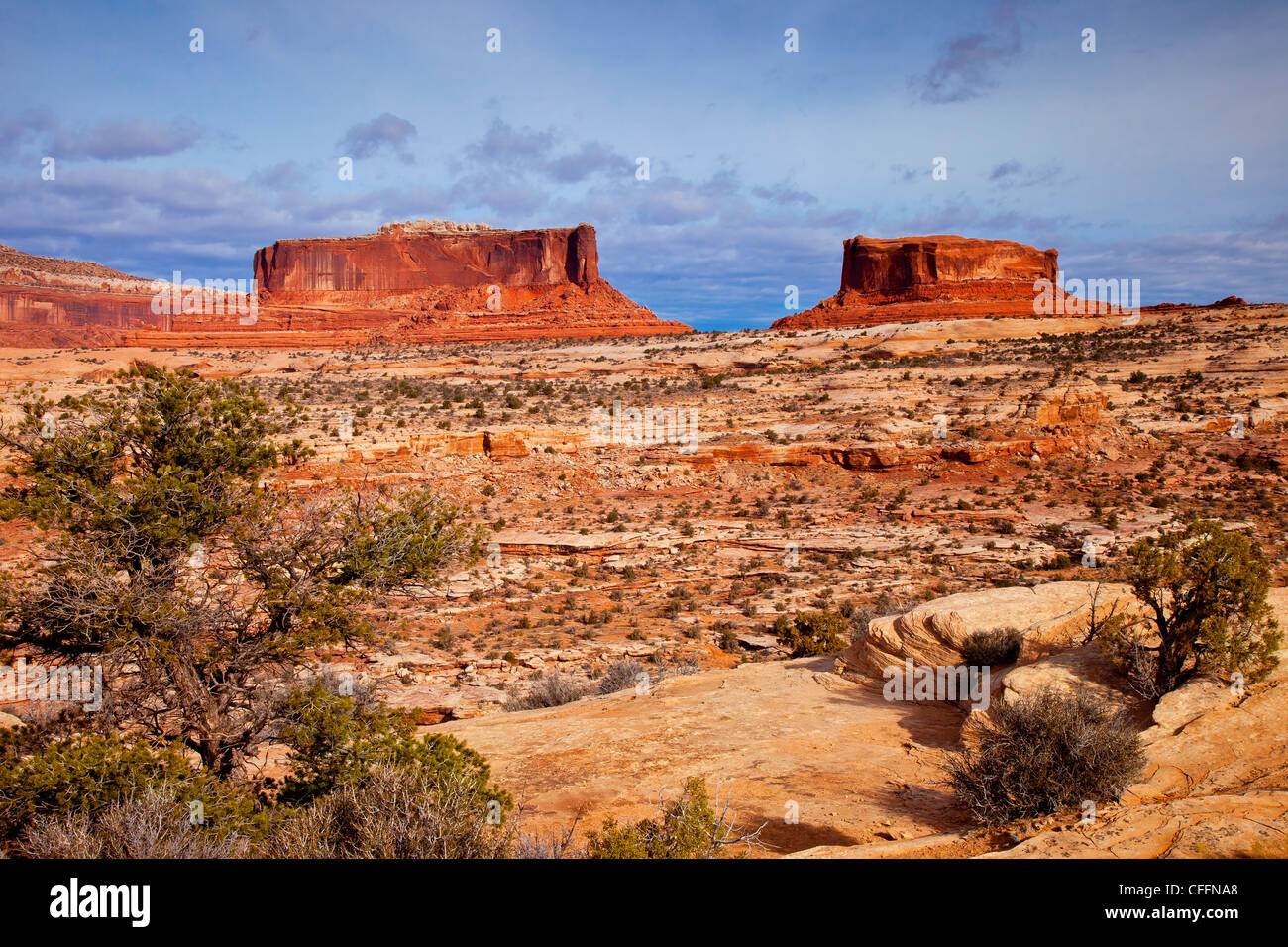 Monitor and Merrimack Buttes near Canyonlands National Park, Moab Utah