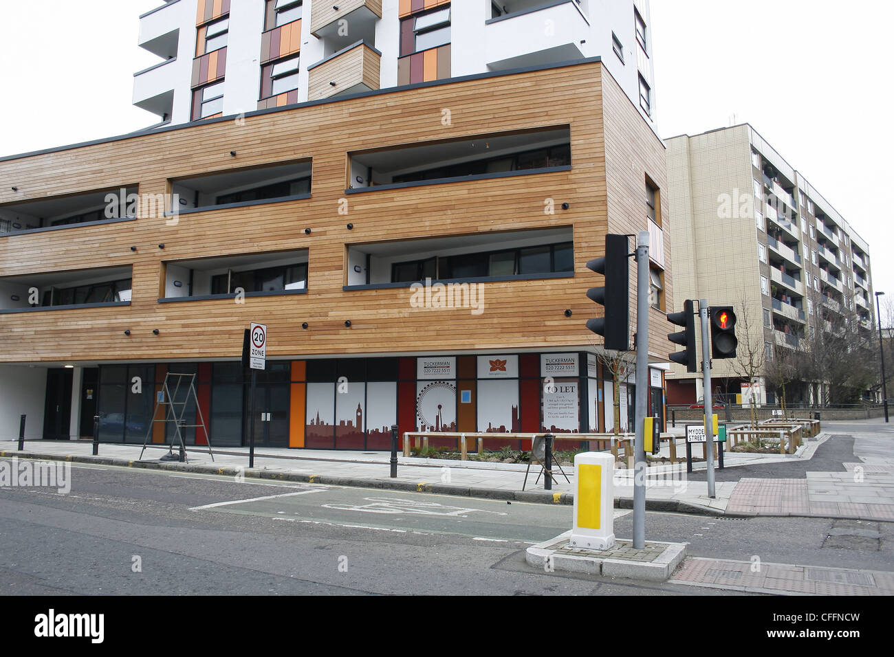 apartments to let on Myddelton Street, Islington, London, England, UK