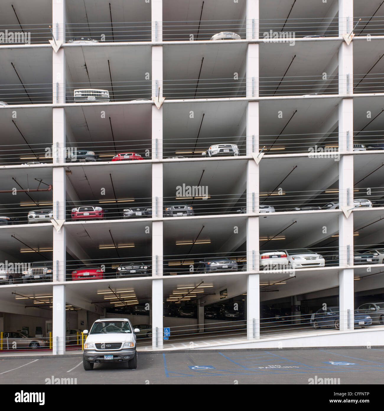 Multi storey Car park, San Diego Stock Photo