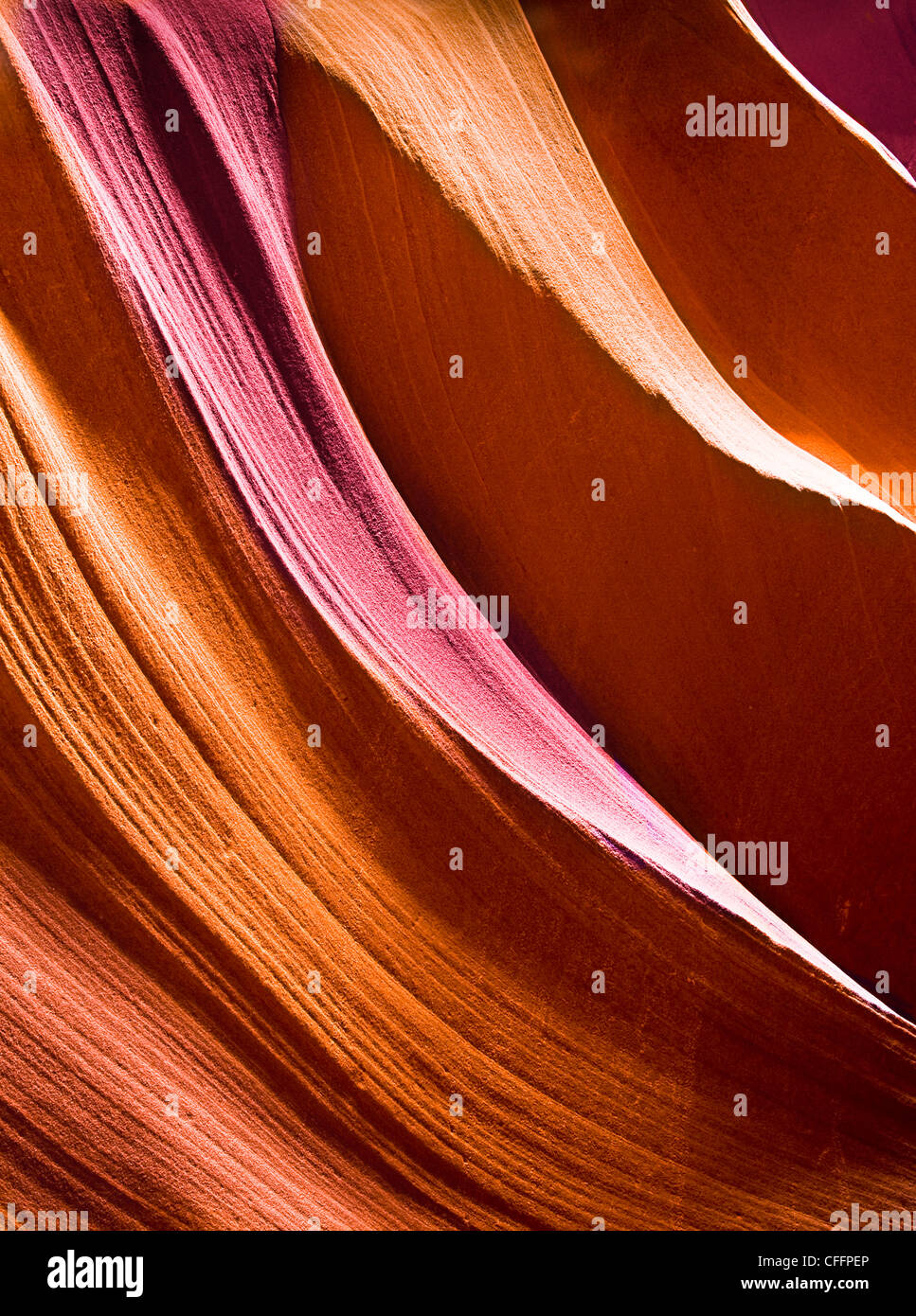 Smooth Canyon Walls Stock Photo