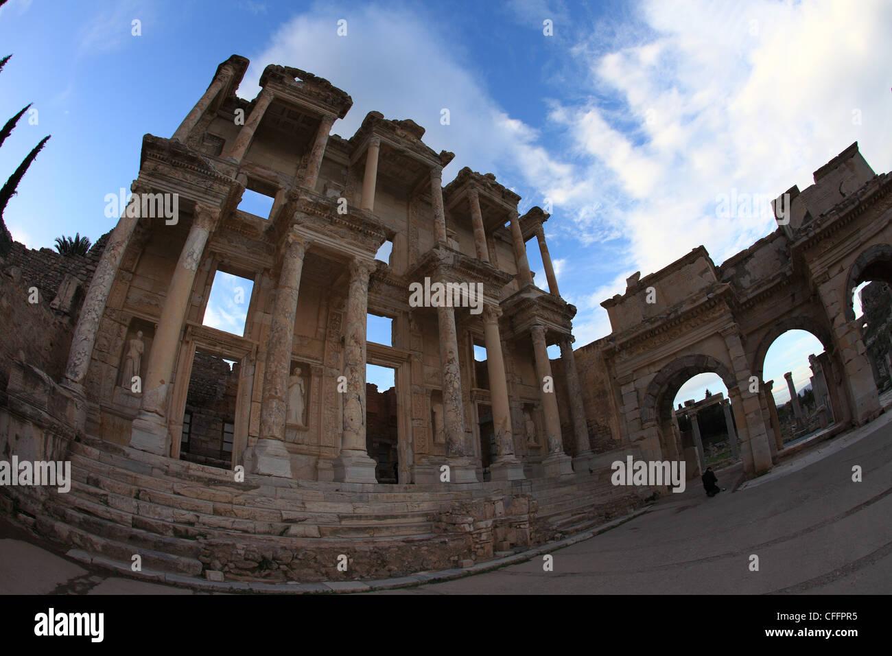 Ephesus was an ancient Greek city located in Turkey. Stock Photo