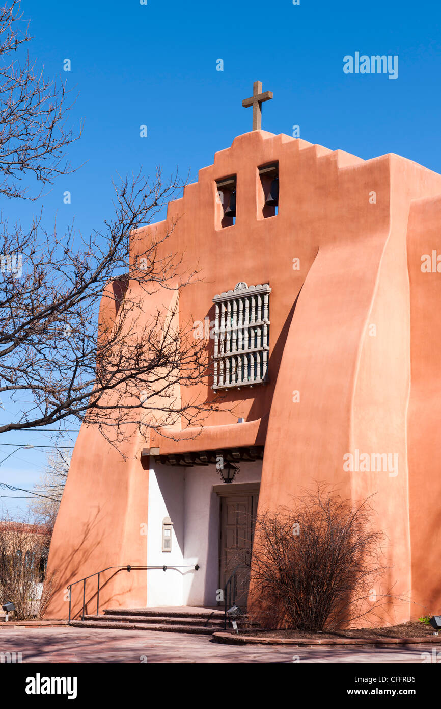 First Presbyterian Church, Santa Fe Stock Photo Alamy
