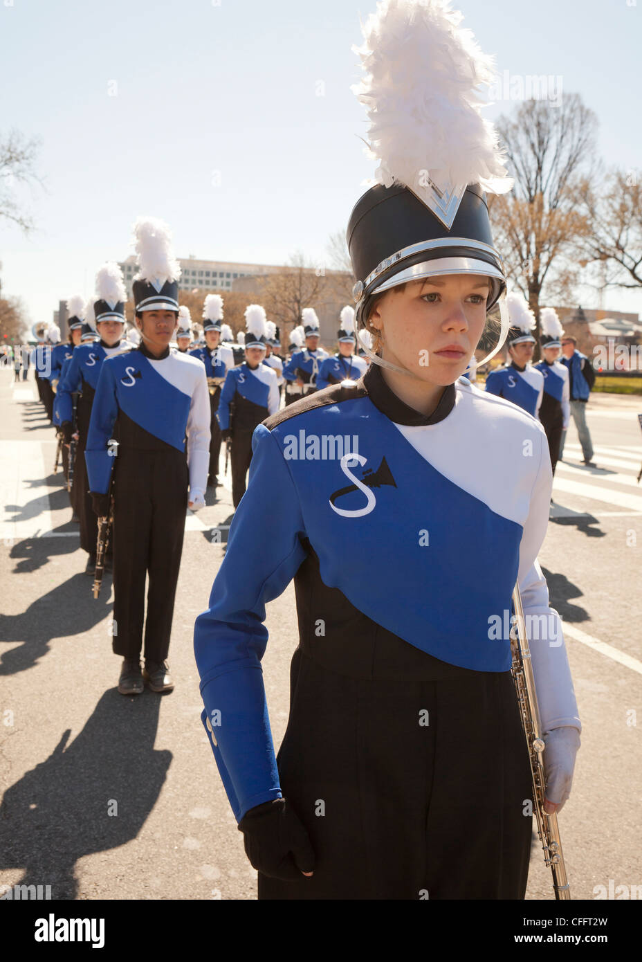 Marching band teenager hires stock photography and images Alamy