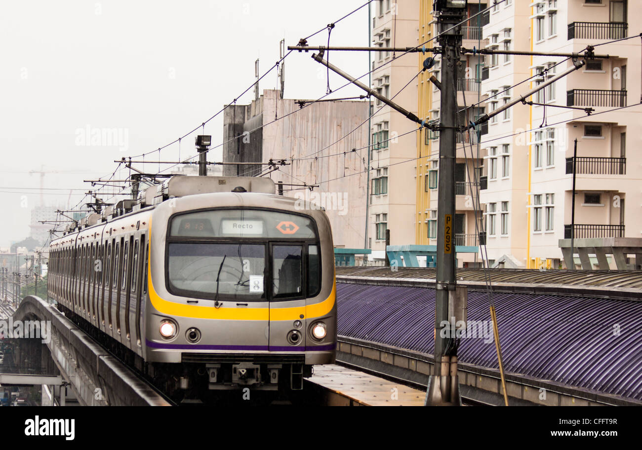 Manila Metro Rail Transit System Stock Photo Alamy