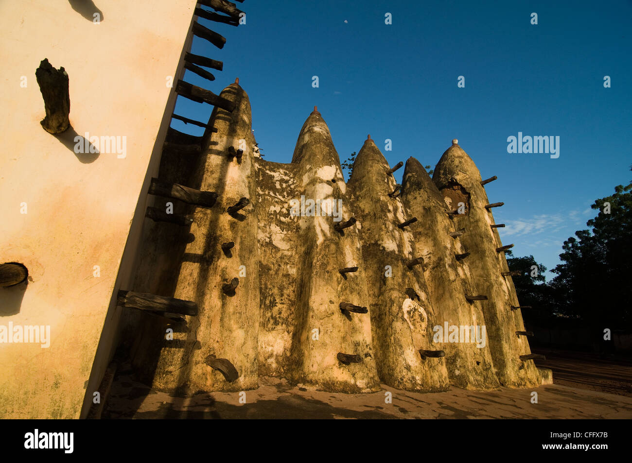 The Sahel style mosque in Bobo Dioulasso in Burkina Faso Stock Photo ...