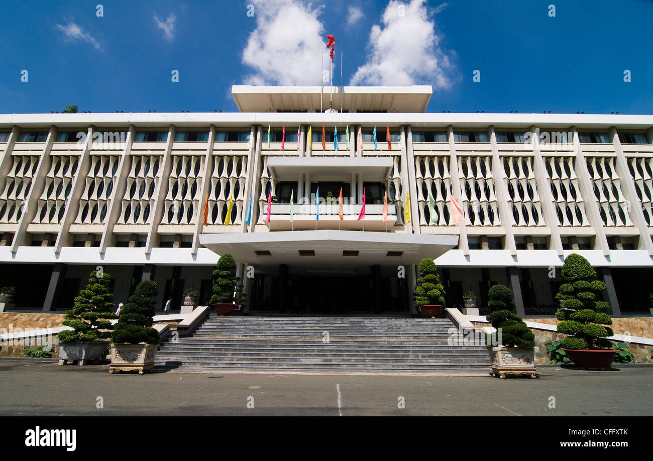 The former South Vietnamese government building in Saigon. Stock Photo