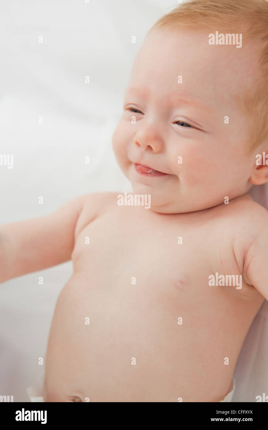 Smiling little baby Stock Photo