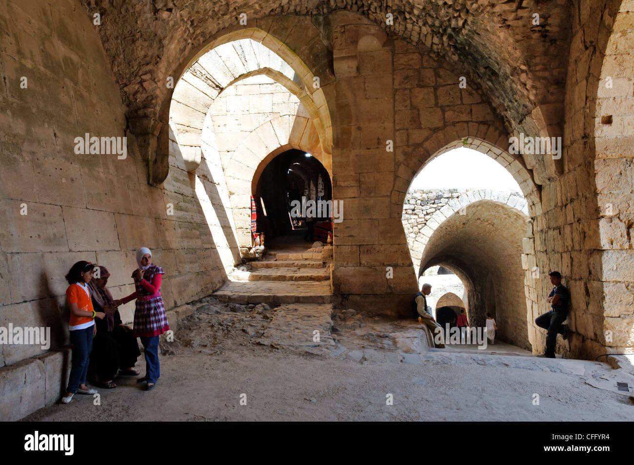 pix Inside Krak De Chevaliers https www alamy com stock photo krak des chevaliers syria view of rising vaulted passages inside the 43991672 html