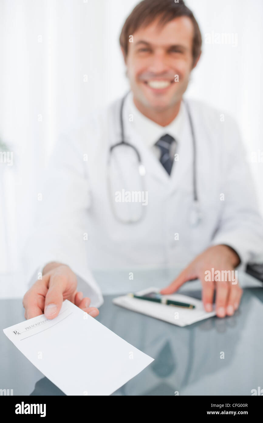 Doctor giving shot to man' hi-res stock photography and images - Alamy