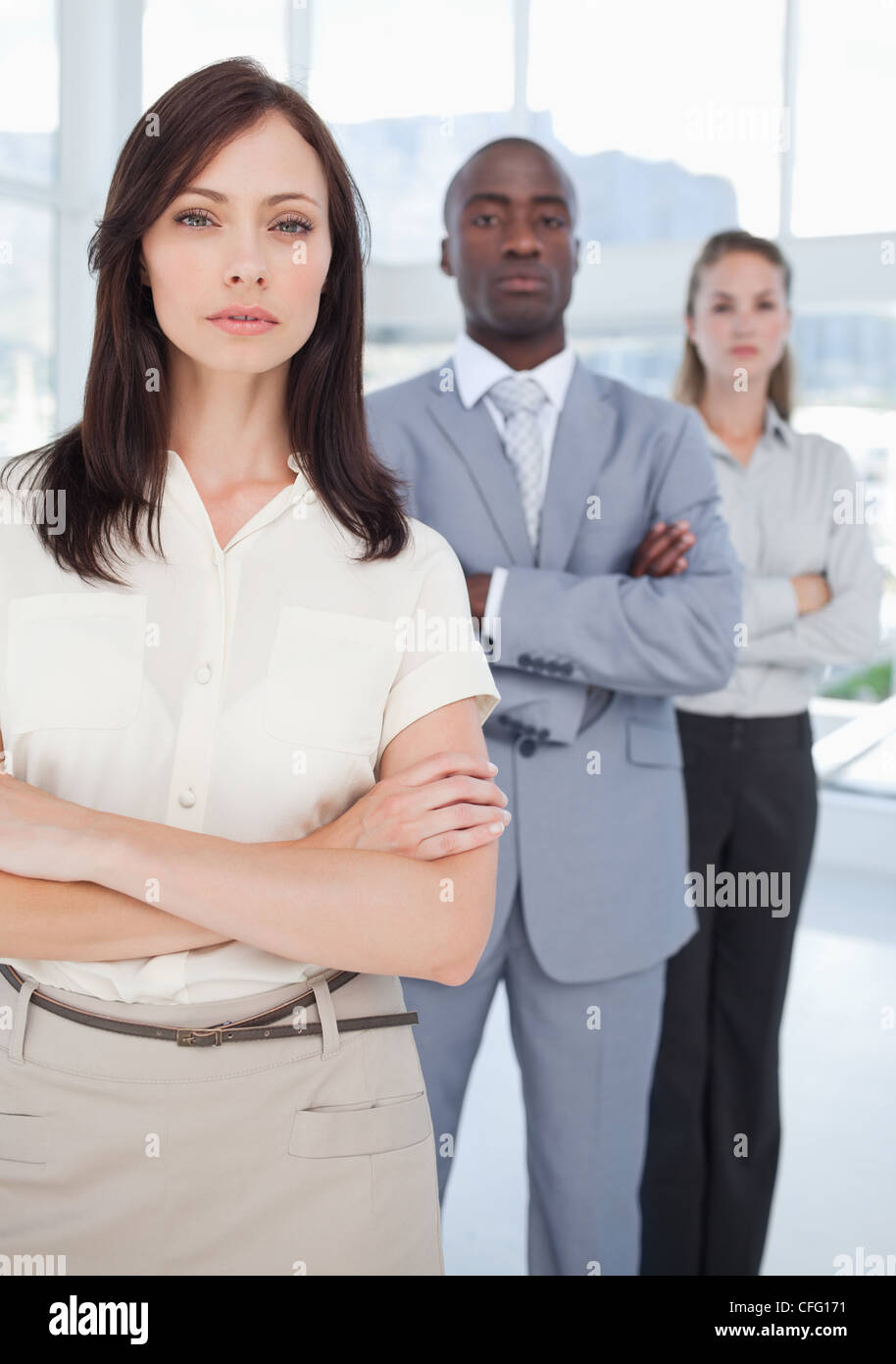 Stern woman arms crossed hi-res stock photography and images - Alamy