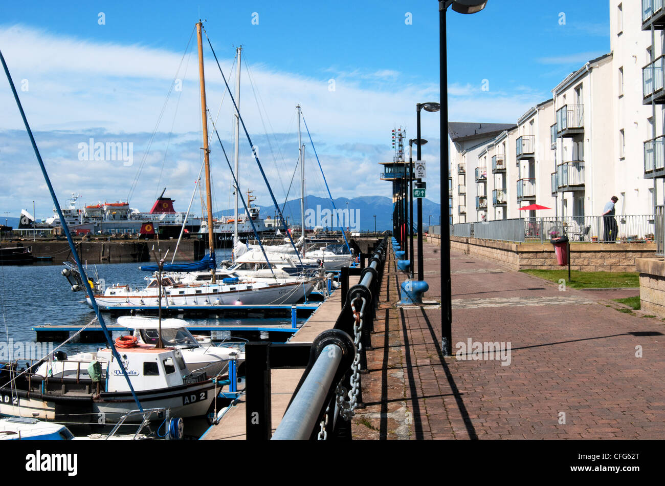 ardrossan north ayrshire mariners view and marina Stock Photo Alamy